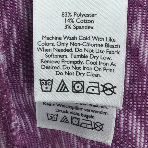 Eddie Bauer Travex Top Womens Size 2XL Mulberry Raglan Sleeve Travel - Picture 9 of 9